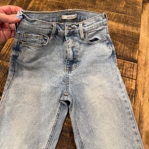 Pacsun High Rise Slim Flare Light Wash Jeans